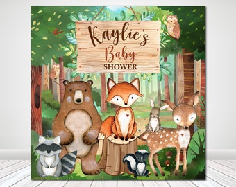 Woodland Baby Shower Backdrop