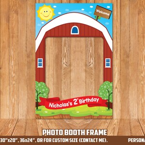 Farm Photo Booth Frame, Digital File Only - Etsy