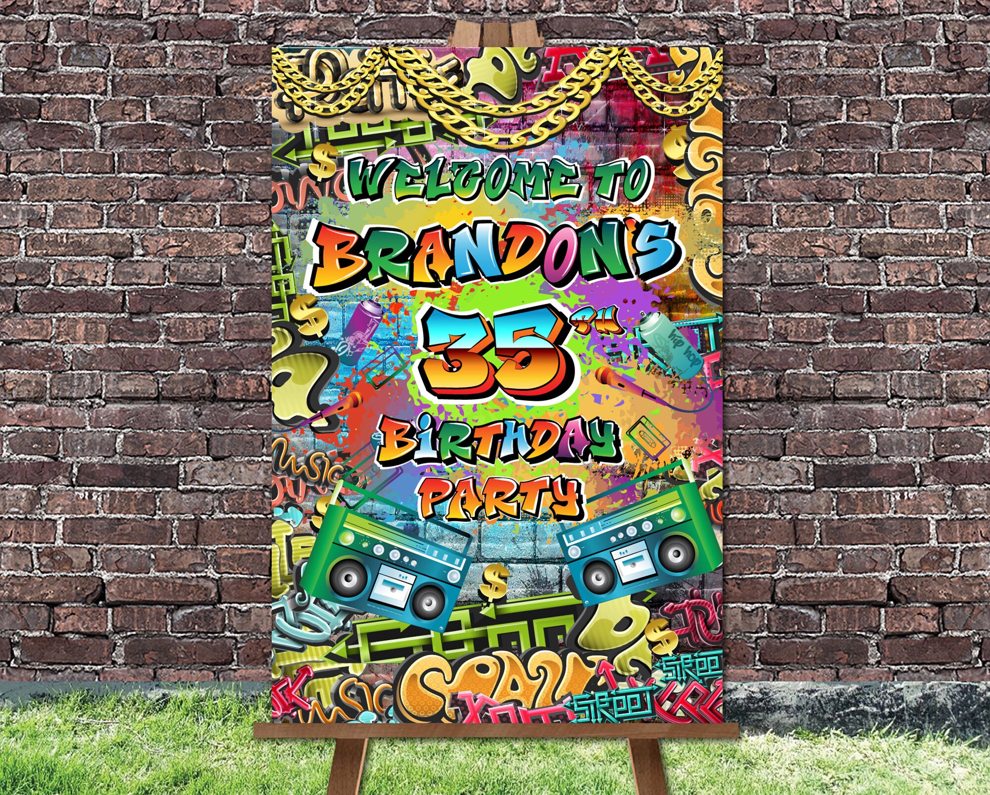 Hip Hop Sign Graffiti Sign Printed and Shipped Etsy UK