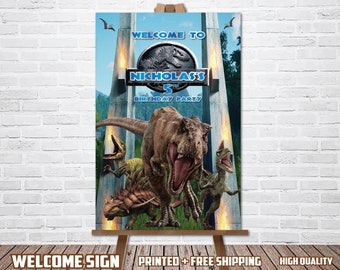 Dinosaur Welcome Sign