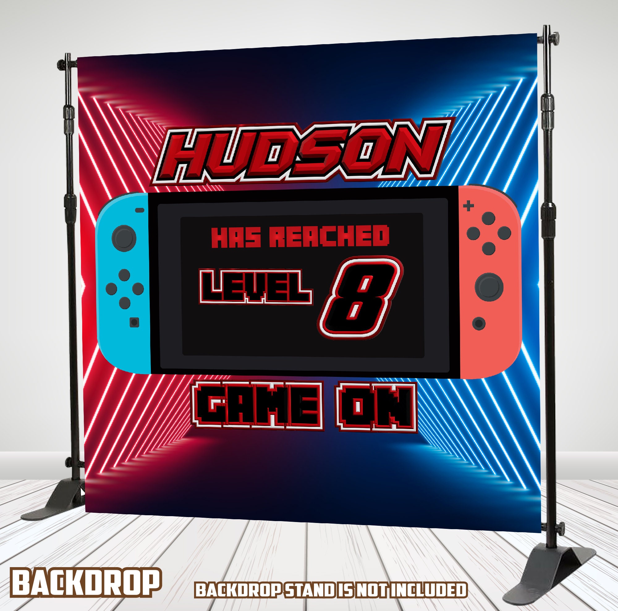 Gaming Birthday Backdrop - Etsy