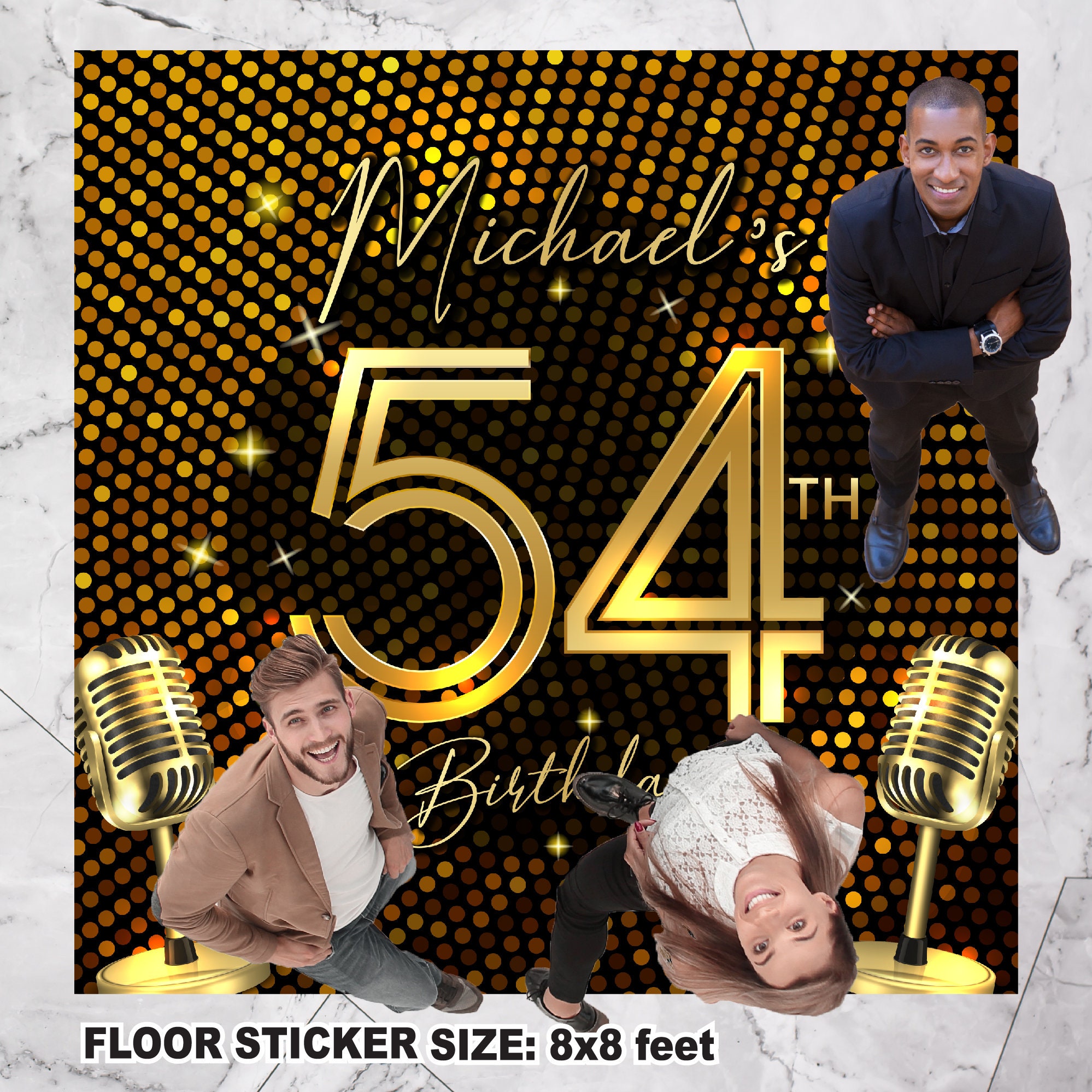 Studio 54 Disco Floor Decal Sticker - Etsy