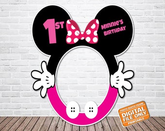 Minnie Inspired Photo Booth Frame, Digital File Only
