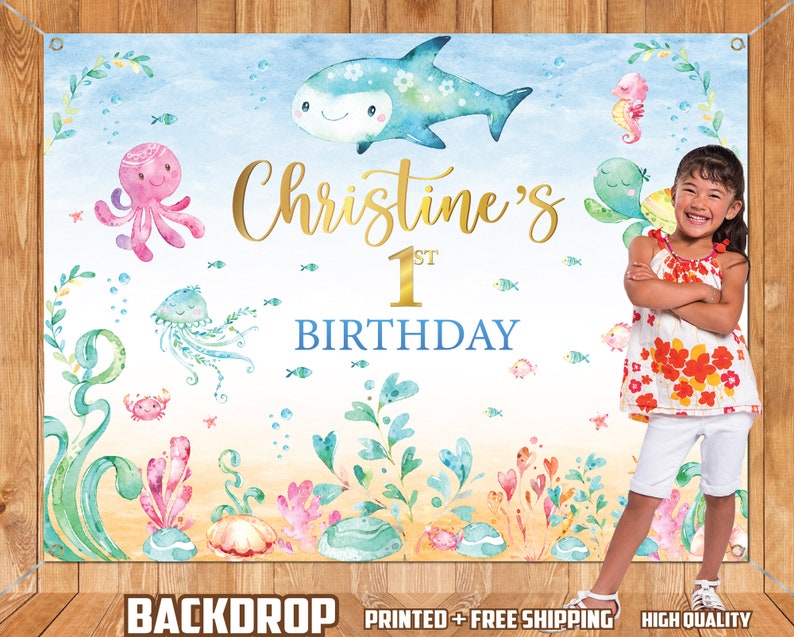 Under the Sea Baby Shower Backdrop Etsy