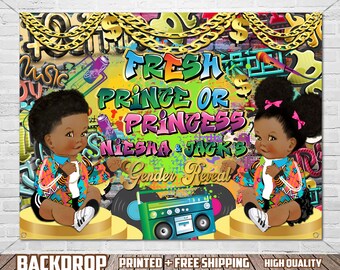 Fresh Prince or Princess Gender Backdrop