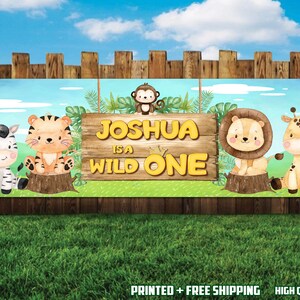 Wild One Birthday Banner