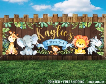 Safari Jungle Baby Shower Banner