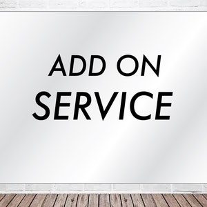 Add On Service, Custom size, for Digital File