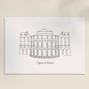 Cartel de Rennes L'Opéra Formato A4