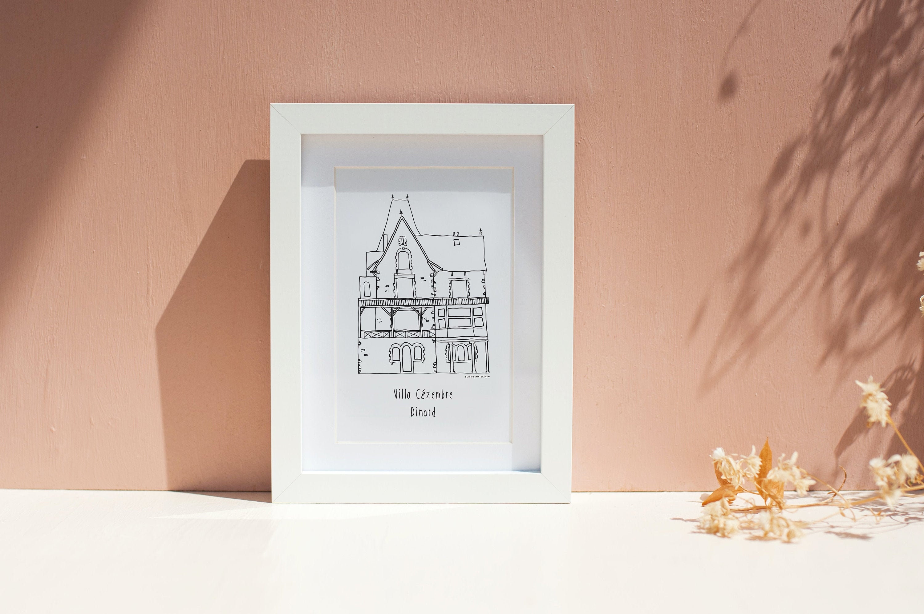 Affiche Dinard Villa Cézembre Format A4