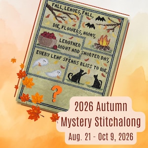 PREISREDUZIERT – Herbstliches Mystery-Kreuzstich-Projekt – 21. August bis 9. Oktober 2026