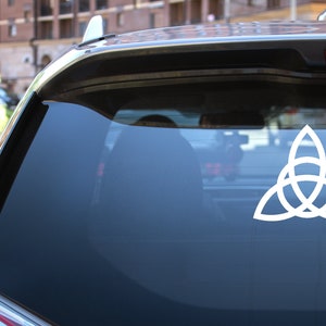 Trinity knot, Triquetra, Trinity symbol, Vinyl Car Decal, 6 Colors Available, Free USPS First Class Shipping