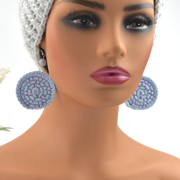 Crochet Earrings Pattern, Crochet Jewelry, Round Earrings Crochet Pattern, Gifts for Women, Handmade Jewelry