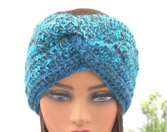Twisted Crochet Headband Pattern: Ear Warmer, 5 Sizes (PDF Pattern)