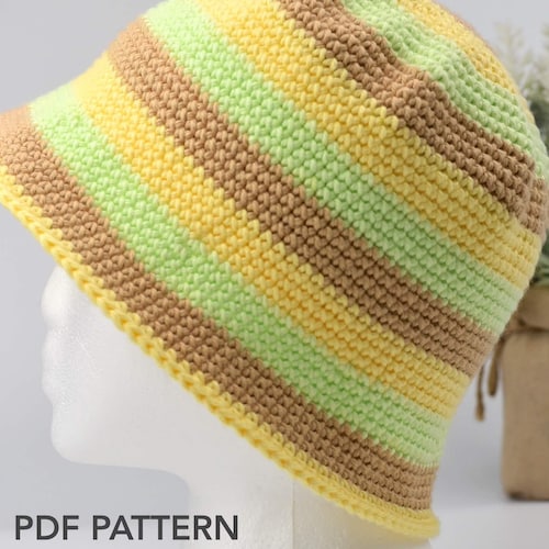 Beginner Crochet Bucket Hat PATTERN - Etsy