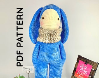 Amigurumi Bunny, Bento The Bunny, PDF Pattern, Bunny Crochet Pattern, Amigurumi Pattern, Bunny Crochet, Handmade Doll, Crochet Doll