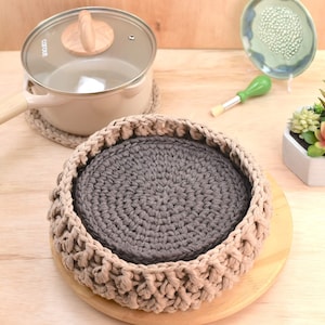 Crochet Potholder & Trivet Basket Pattern (PDF Download)