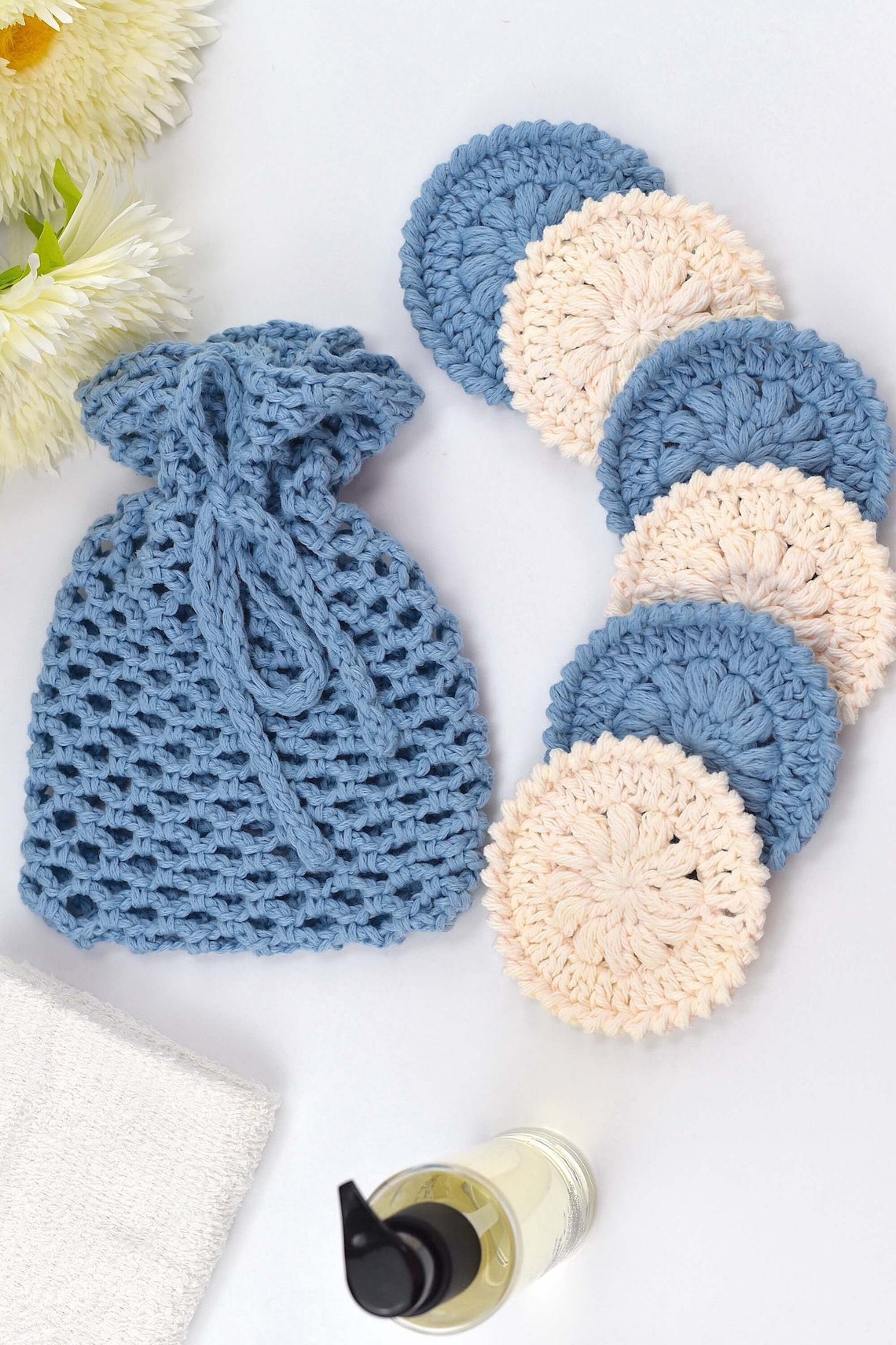Face Scrubbies Crochet PDF Pattern Face Scrubby Crochet Etsy