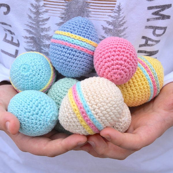 Crochet Easter egg pattern, PDF Pattern, 2 sizes, Easter Egg Crochet Pattern, Crochet Easter egg, Crochet Pattern for Easter egg