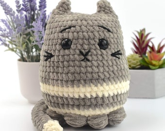 No-Sew Crochet Cat Pattern | Crochet Tabby Cat | Amigurumi Cat | No sew Crochet Animal