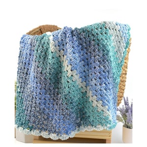 Couverture facile au crochet | Couverture pour bébé grand-mère | Couverture au crochet C2C