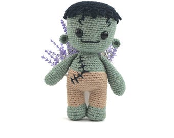 Padrão de boneca de crochê Amigurumi Frankenstein (download de PDF)