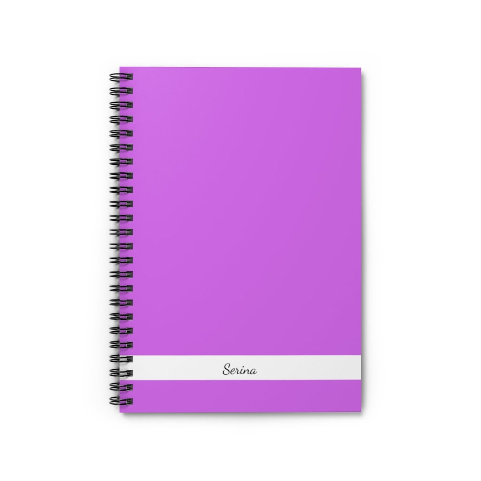 Purple Personalized Spiral Notebook Ruled Custom notebook | Etsy