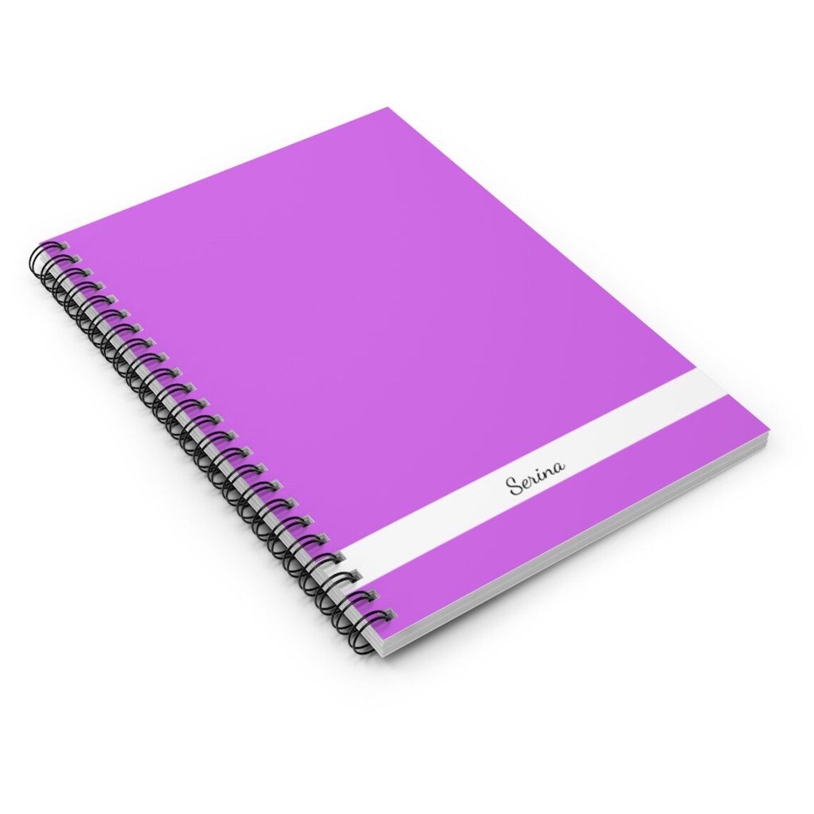 Purple Personalized Spiral Notebook Ruled Custom notebook | Etsy