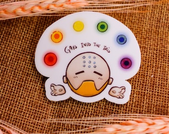 Gay-nyatta, Zenyatta Overwatch acrylic pin