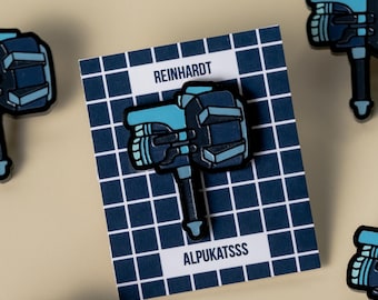Overwatch Reinhardt's Hammer Enamel Pin