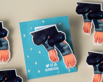 Overwatch Sigma's Feet Acrylic Pin