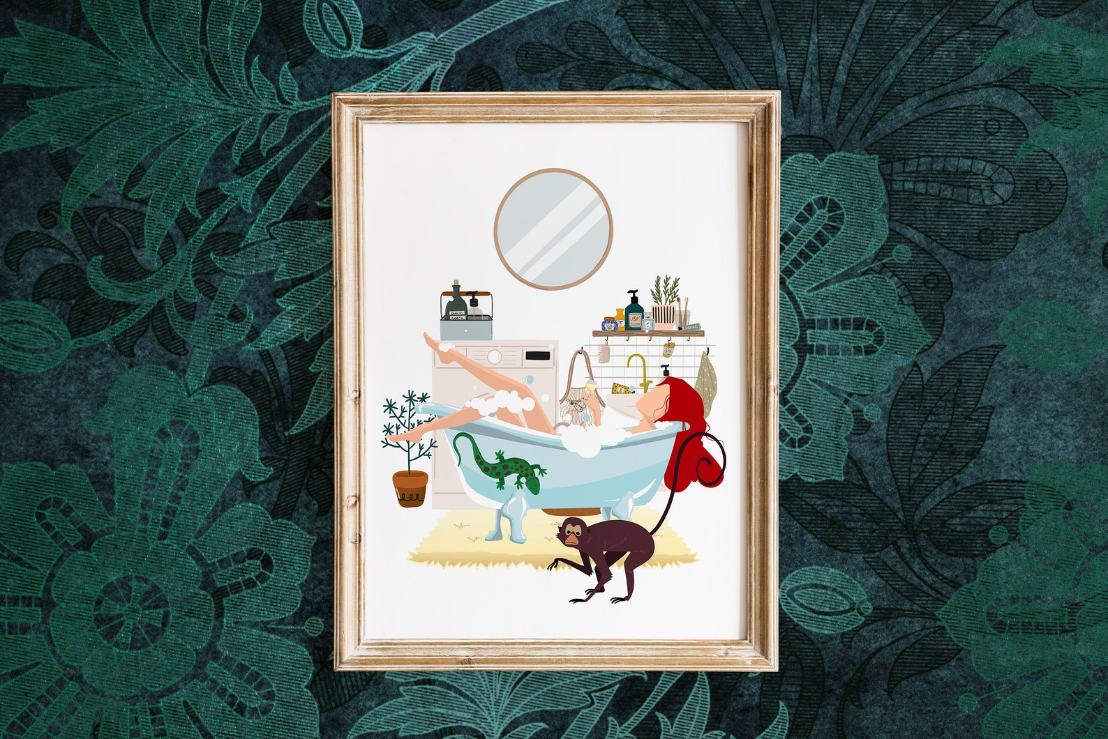 Whimsical Art Bathroom Prints Bathroom Signs Bathroom Etsy