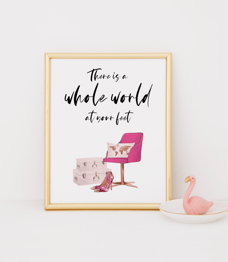 boss lady Print watercolour a4 glossy poster picture gift unframed 2 quote