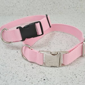 Cute baby pink custom girl small medium large dog collar, dog gifts/accessories