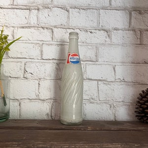 Vintage Pepsi Bottle, Painted Jar, Farmhouse Rustic Decor
