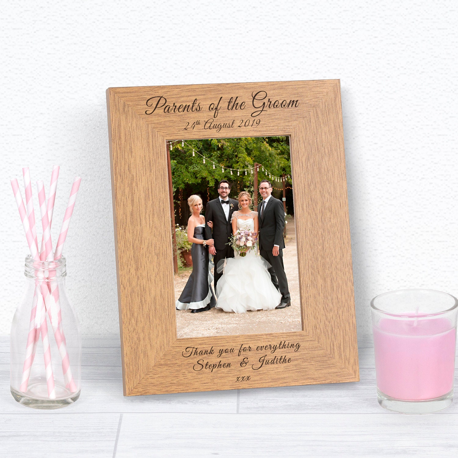 Cadre photo personnalisé des rôles de mariage Cadeaux photo Etsy