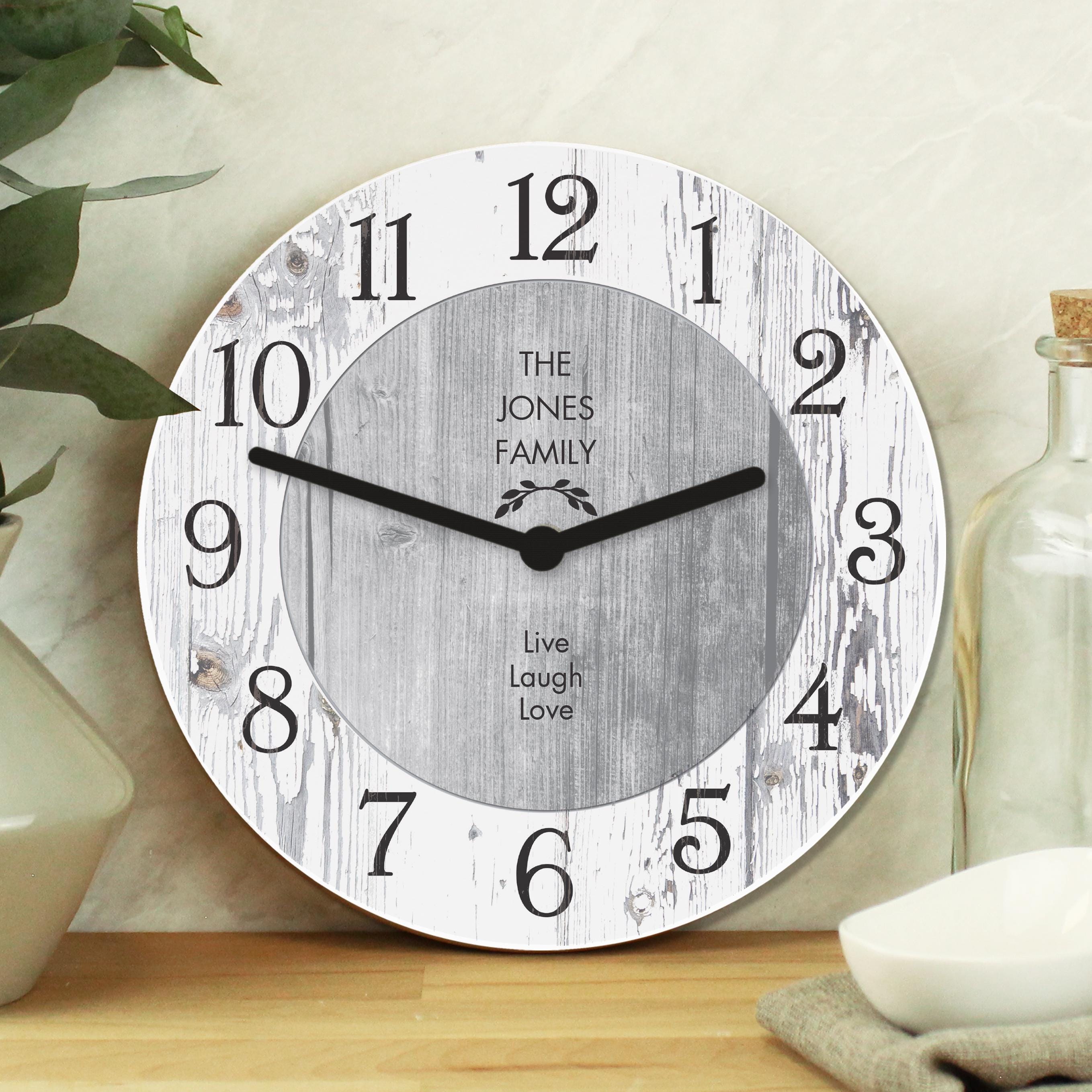 DEEWISH 60th Wedding Anniversary Clock – Acrylic Table Clock With Diamond Design, Greeting Card Included