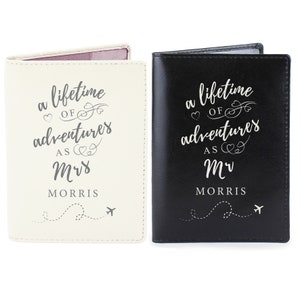 Lifetime of Adventures Couples Passport Holder His and Hers Passports Husband & Wife Passport Holder image 2