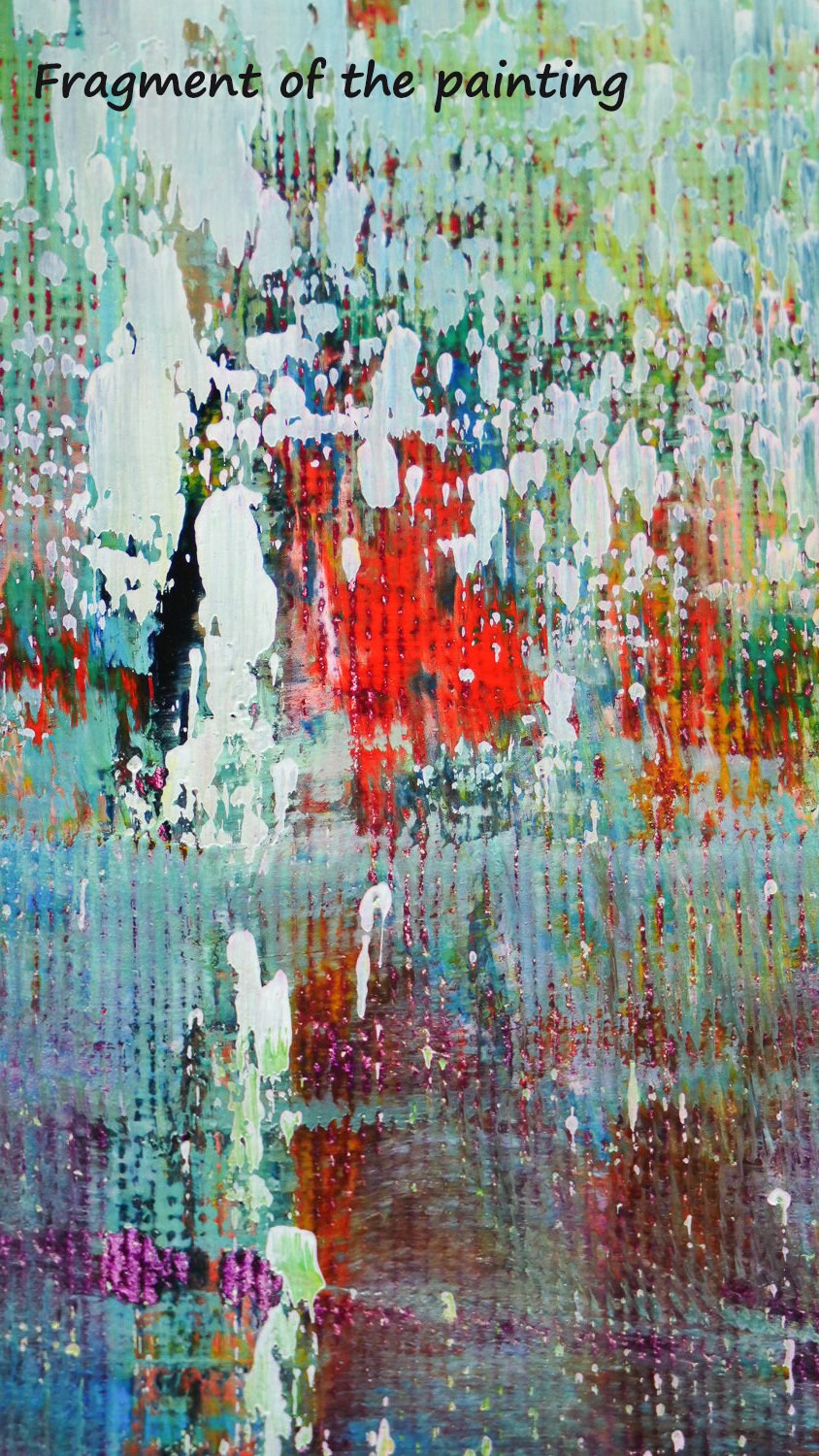 Abstract landscape painting original Artwork oil canvas | Etsy