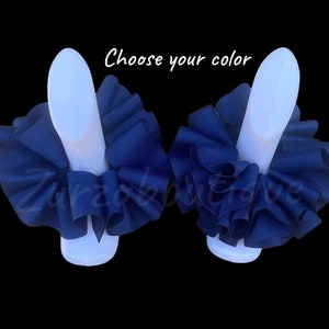 Tobillos ruffle, calcetines Ruffle, calcetines de espalda a cumpleaños, tobilleras de color sólido, escuela, calcetines tutu, lazos para el cabello, clips para el cabello