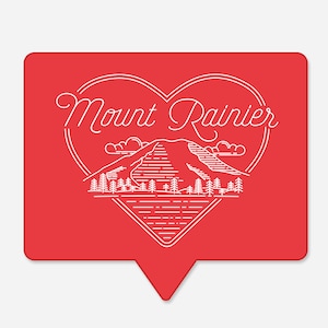 Mount Rainier Insta Like Sticker