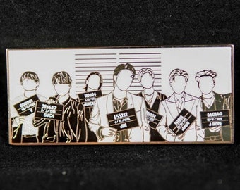 BTS Butter MV ot7 B&W Hard Enamel pin