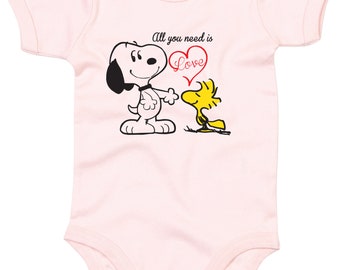 snoopy baby grow