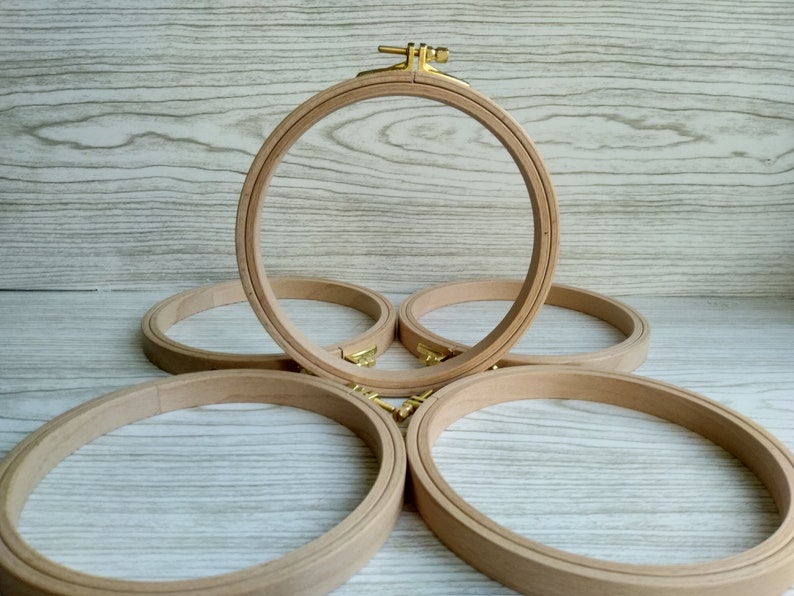 Nurge Wood Embroidery Hoop 6.29 İn Stitching Hoop 16 cm Etsy