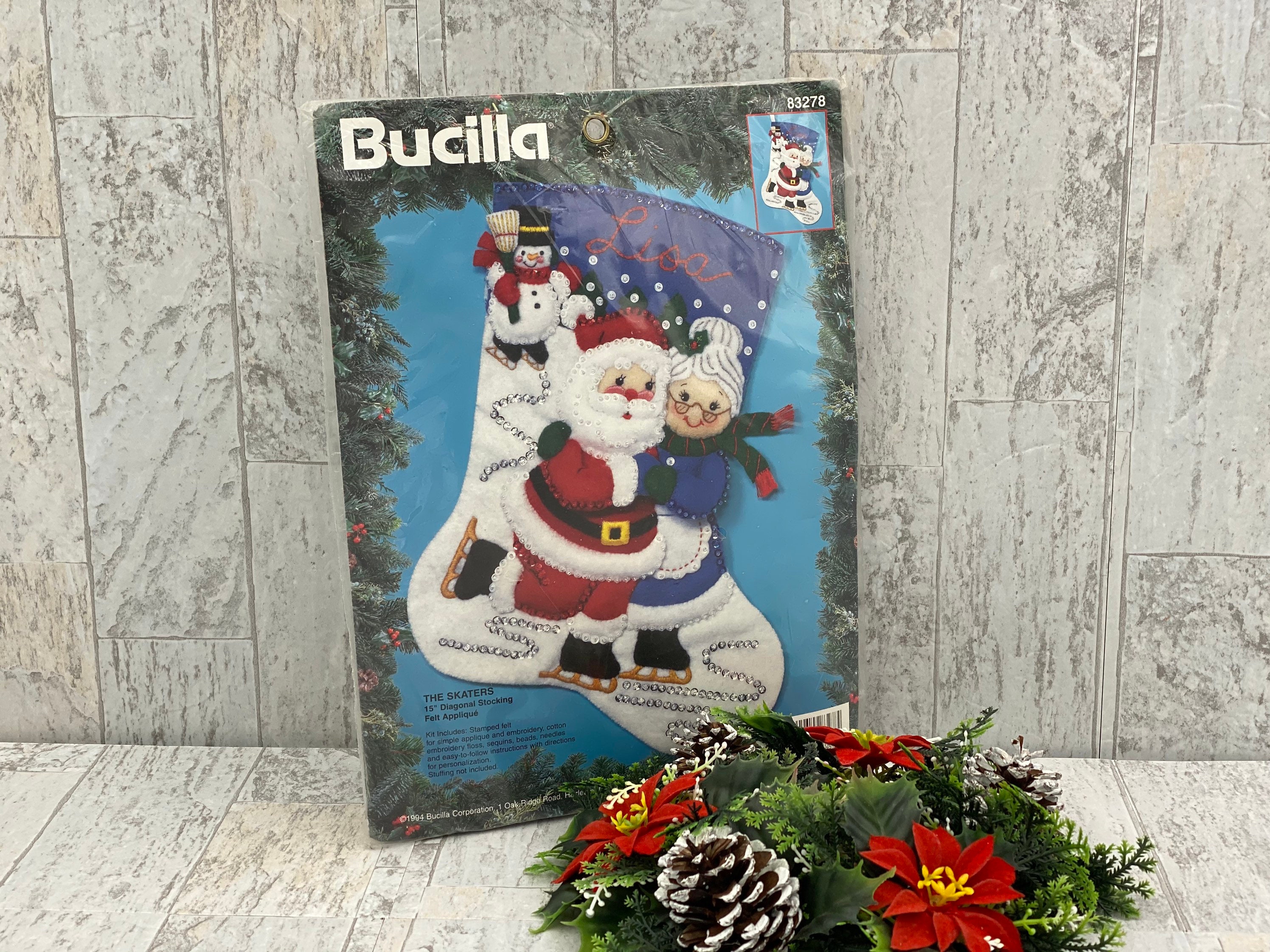 Christmas Skate Bucilla Christmas Stocking Kit