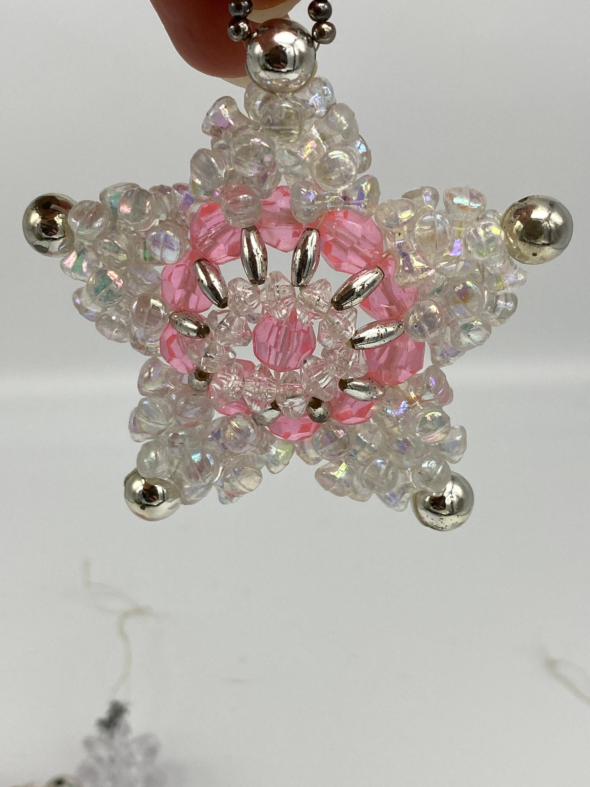 Vintage Beaded Christmas Ornaments, Handmade Ornament, Set of Four, Ornament Gift Exchange - Etsy Vintage Beaded Christmas Ornaments, Handmade Ornament, Set of Four, Ornament Gift Exchange - Etsy