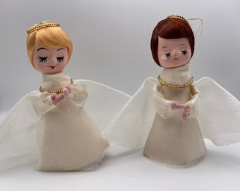 Vintage Christmas Angels Mid Century Holiday ornaments, Christmas decor