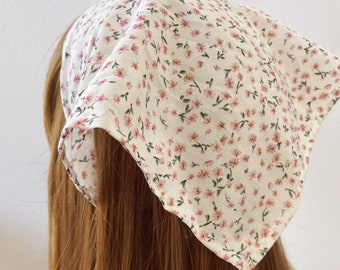 Triangle Head Scarf, Wrap Elastic Headband, Hair Bandana, Kercheif, Hair Scarf, Hair Wrap, 4 for 12