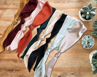 narrow silk scarf
