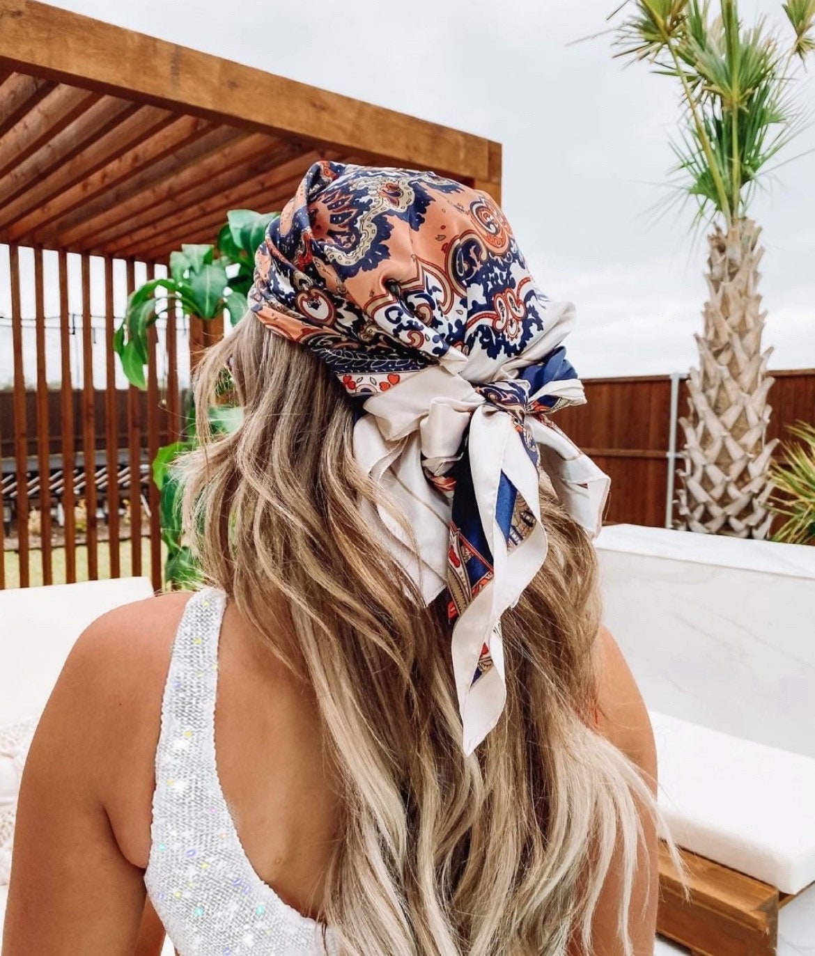 Silk Head Scarf Bandana